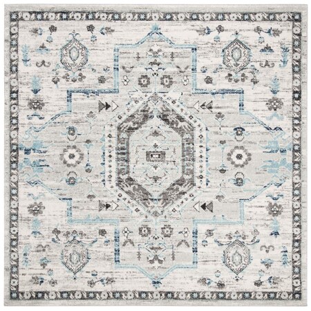 Safavieh 5 ft. 3 in. x 7 ft. 6 in. Madison 900 Traditional Style Rectangle Rug - Grey & Dark Grey MAD928F-5